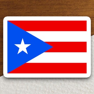 Adesivo de bandeira do país de Porto Rico, adesivo de país internacional, adesivo internacional, adesivo de Porto Rico