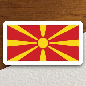 Nordmazedonien Aufkleber, Aufkleber, Sticker, Wandaufkleber, Aufkleber, Wandaufkleber, Aufkleber,
