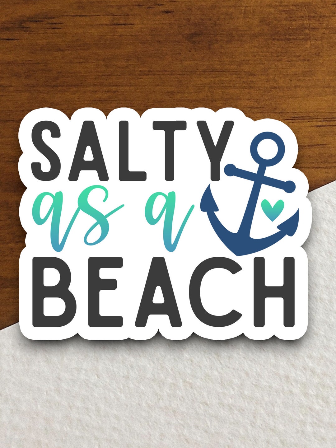 Sticker Saltink Salty Beach Sticker, Vacation Sticker, Travel Sticker, Room Decor ...
