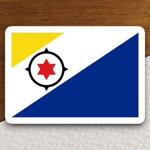 Pegatina de la bandera de los Países Bajos del Caribe, pegatina de país internacional, pegatina internacional, pegatina de los Países Bajos, pegatina del Caribe