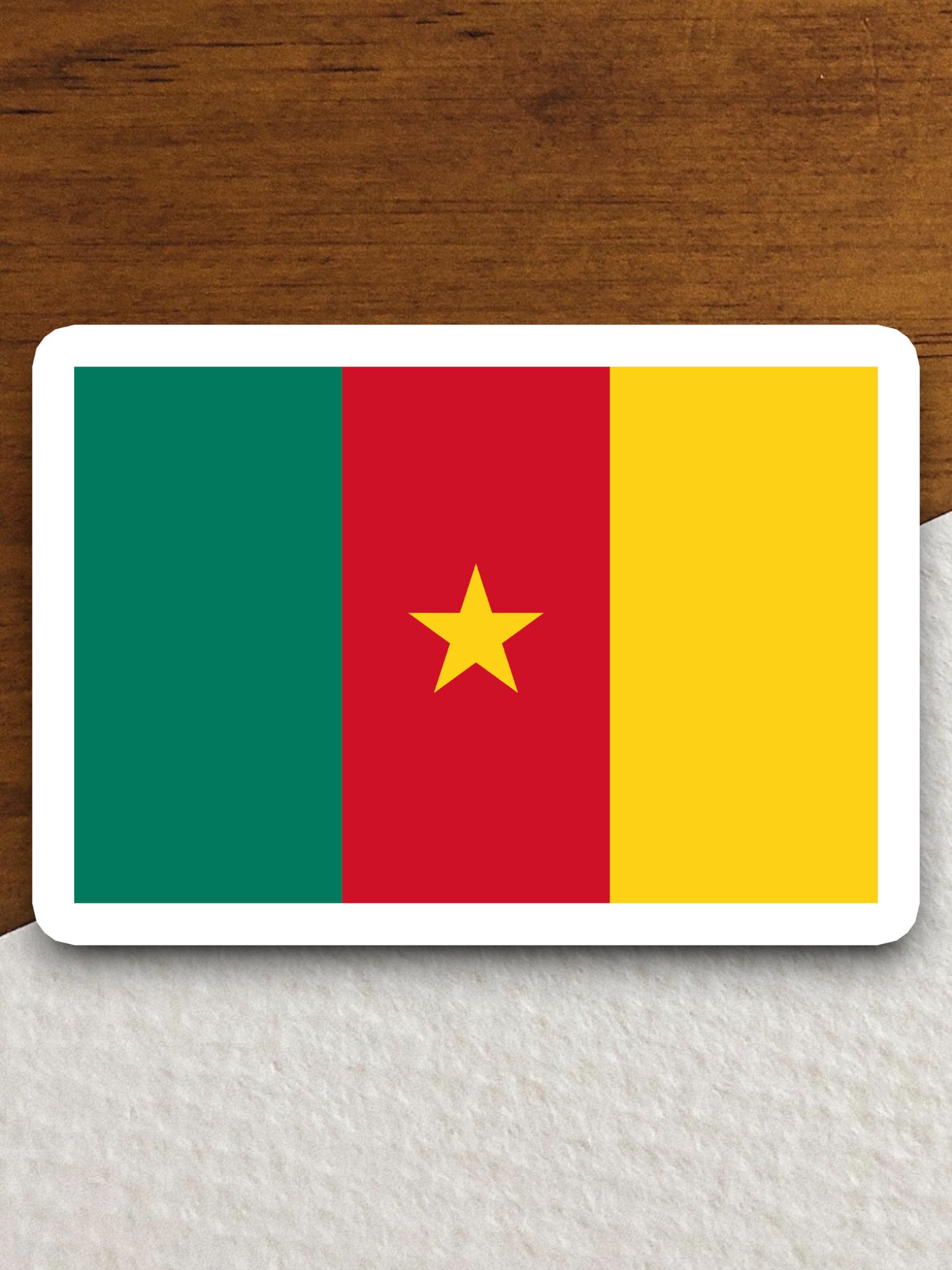 Cameroon Country Flag Sticker, International Country Sticker ...