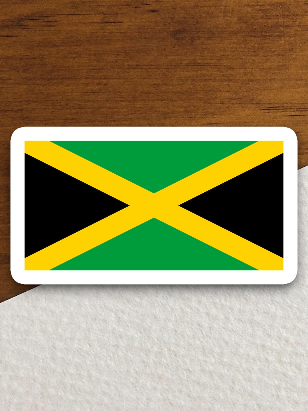 Jamaica Flag Sticker, International Country Sticker, International