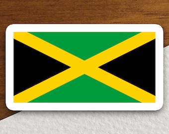 Jamaica country flag sticker, international country sticker, international sticker, Jamaica sticker