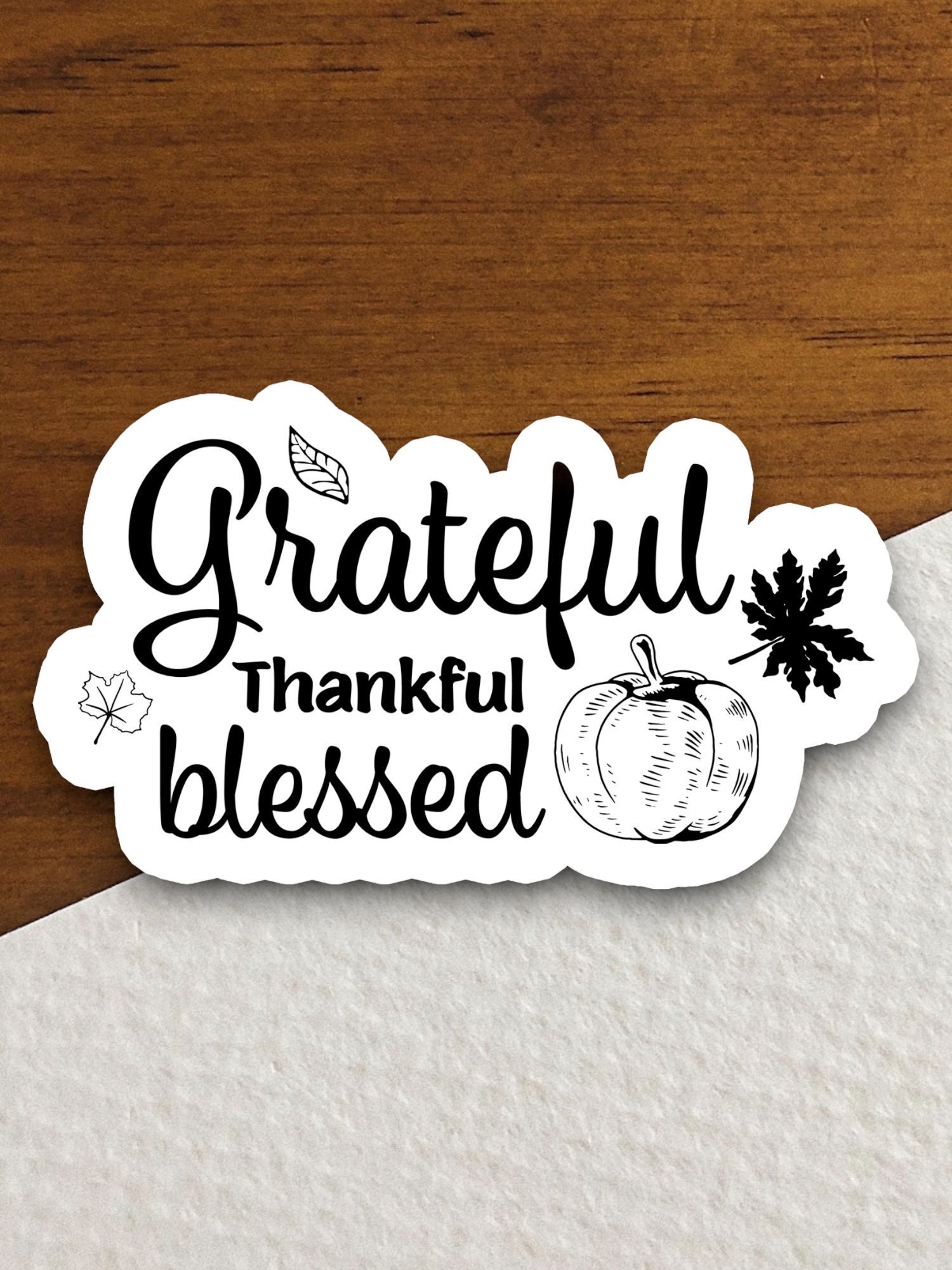 Thanksful Sticker Grateful Thankful Blessed Sticker, Religious Sticker, Faith Sticker ...