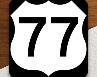 アメリカ合衆国ルート77の道路標識ステッカー、ロードトリップ