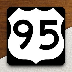 United States route 95 road sign sticker, road trip sticker, highway sign, room decor, travel sticker