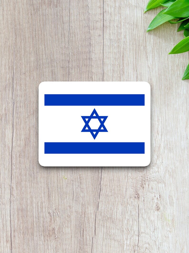 Israel Country Flag Sticker, International Country Sticker ...