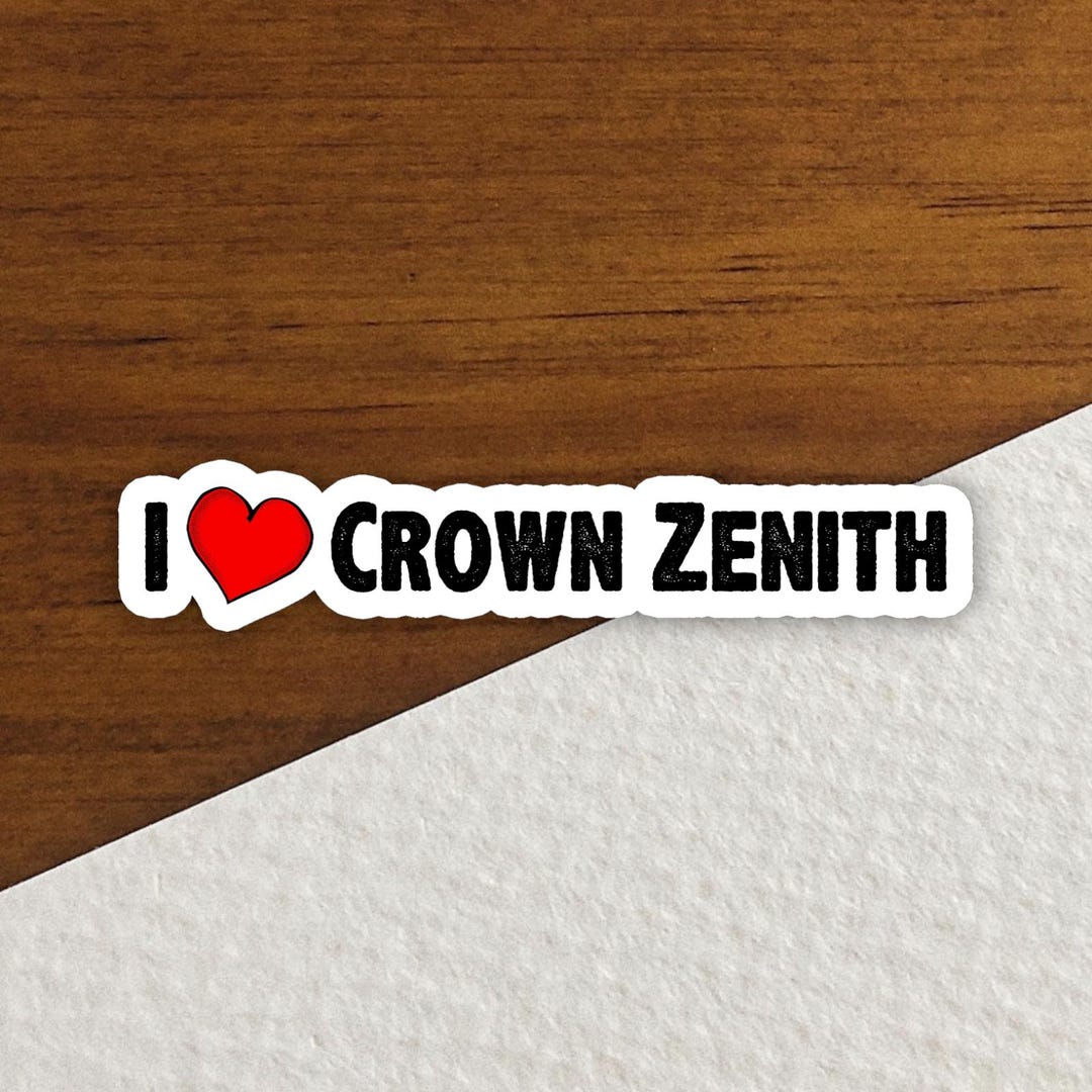I Love Crown Zenith Sticker Retro Pokémon TCG Collectible Matte or ...