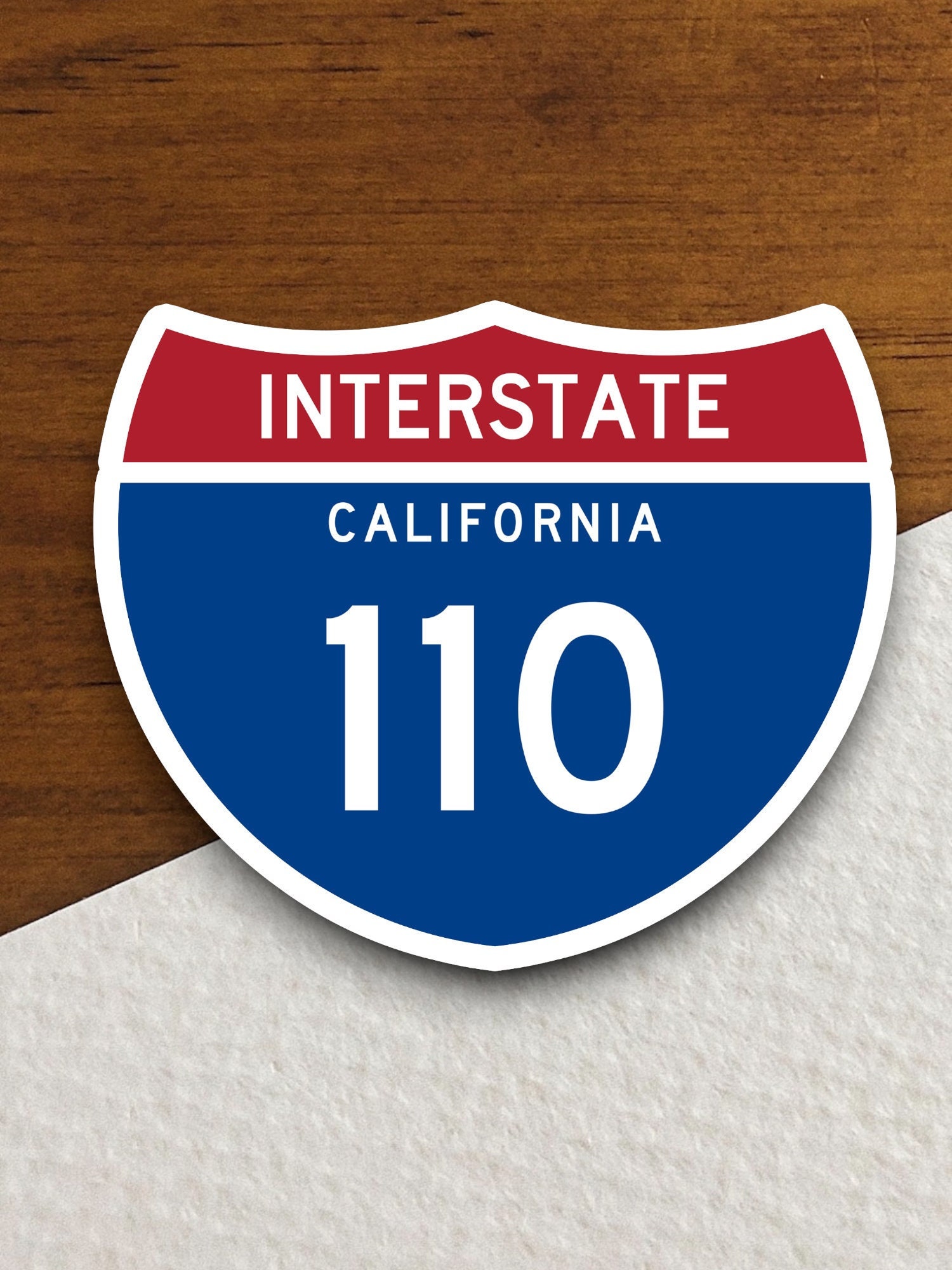 ロードサイン CALIFORNIA 110 STATE ROUTE Interstate Route 110 California Sticker, California Sticker