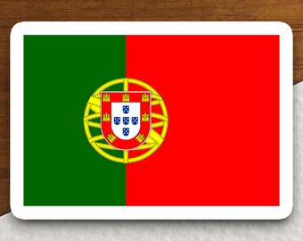 Portugal country flag sticker, international country sticker, international sticker, Portugal sticker