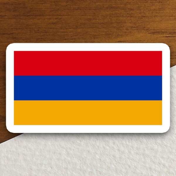 Armenia flag sticker, international country sticker, international sticker, Armenia sticker