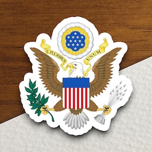 Greater Coat of Arms of the United States - Canada sticker, Canadian sticker, Coat of Arms Sticker