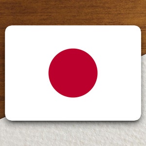 Adesivo de bandeira do país do Japão, adesivo de país internacional, adesivo internacional, adesivo do Japão
