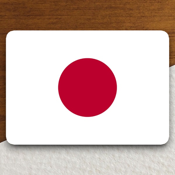 Japan flag sticker, international country sticker, international sticker, Japan sticker