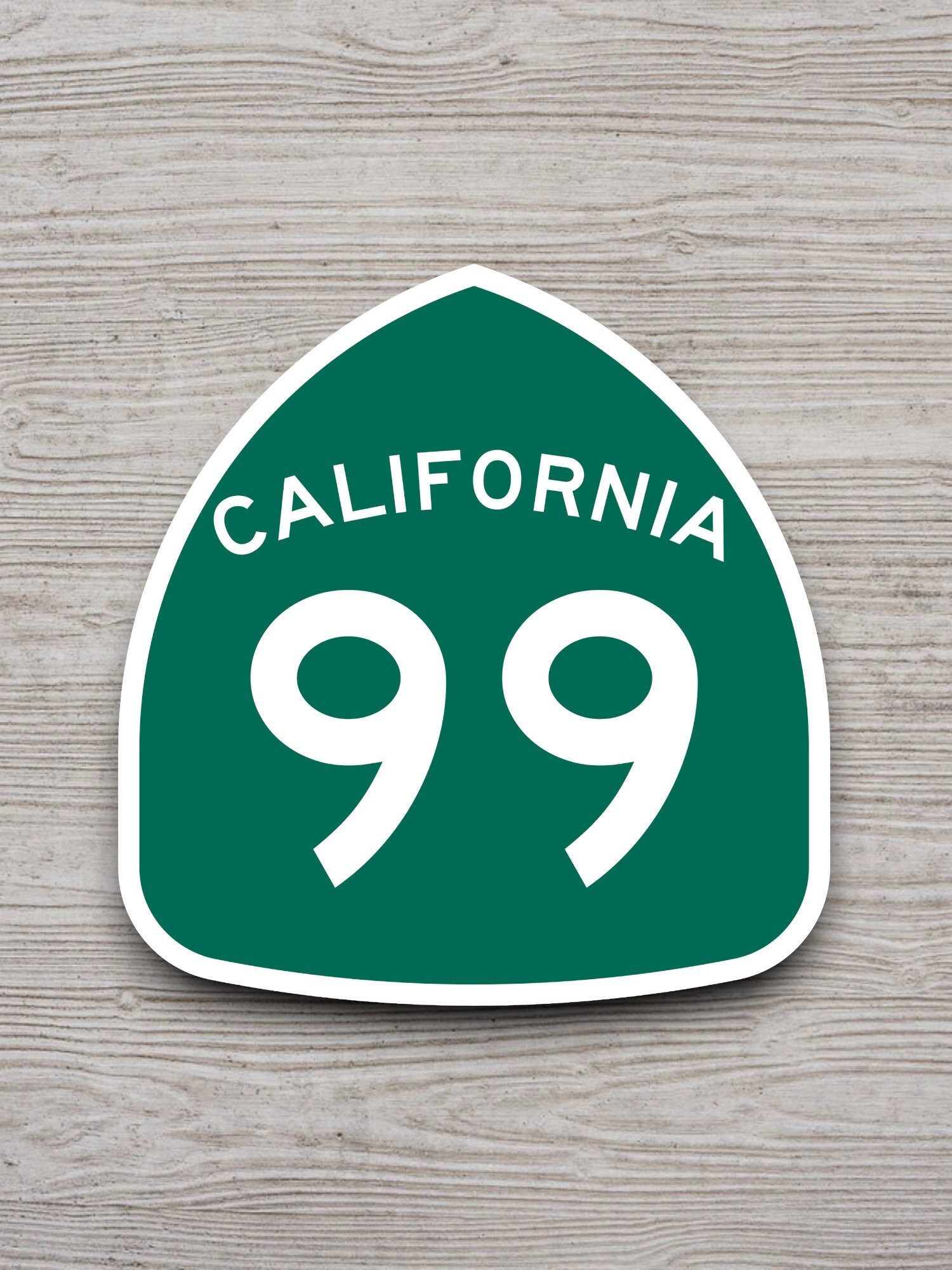 California State Route 99 Road Sign Sticker, Road Trip Sticker