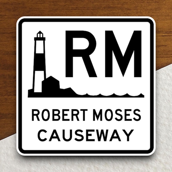 Robert moses causeway sticker, Laptop Decals, Tumbler Stickers, Water Bottle Sticker, Journal Sticker, Custom Stickers