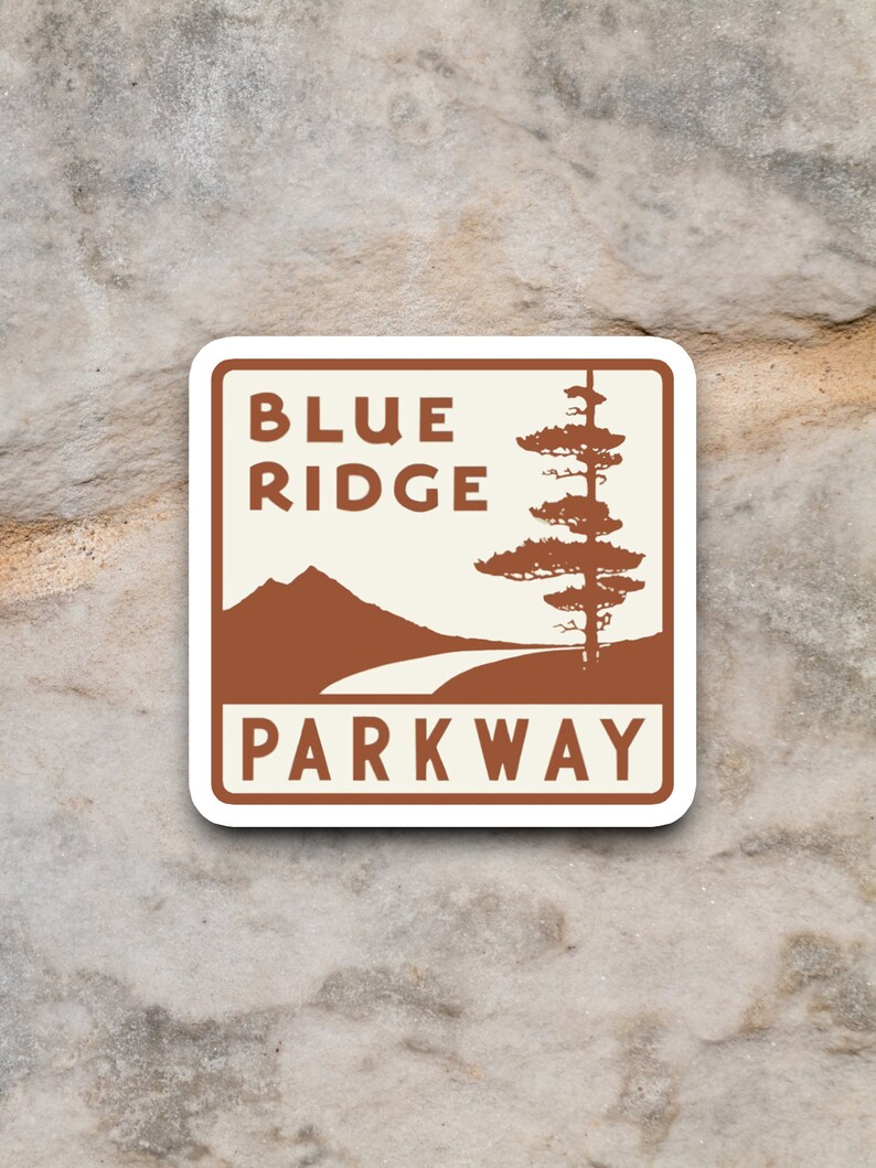 Blue Ridge Parkway Road Sign Stickers, Traffic Sticker, Road Sign ...