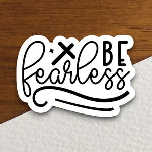 Sticker Soyez courageux, Sticker religieux, Sticker foi, Sticker culte, Sticker chrétien, Sticker Écriture sainte