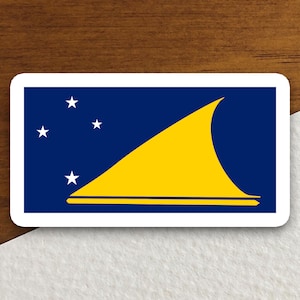 Tokelau country flag sticker, international country sticker, international sticker, Tokelau sticker