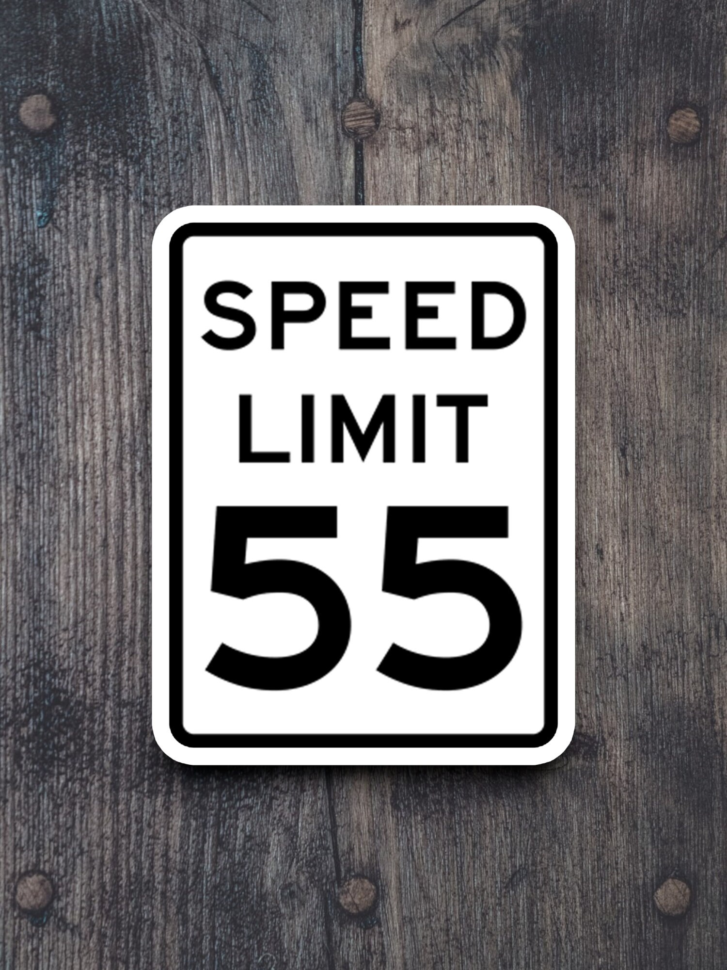 55 Miles per Hour Speed Limit Sticker, Souvenir Travel Sticker, Road ...