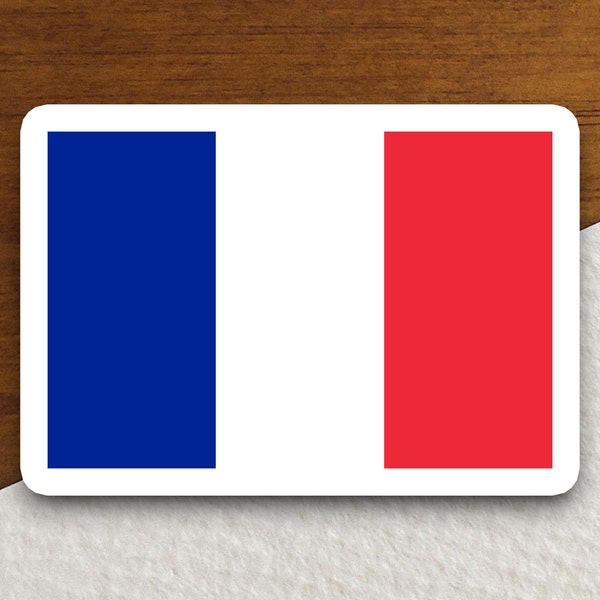 France flag sticker, international country sticker, international sticker, France sticker