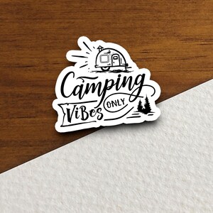 Pegatinas de camping, pegatinas de vacaciones, pegatinas de viaje, decoración de habitación, pegatinas para botellas de agua, pegatinas para portátiles