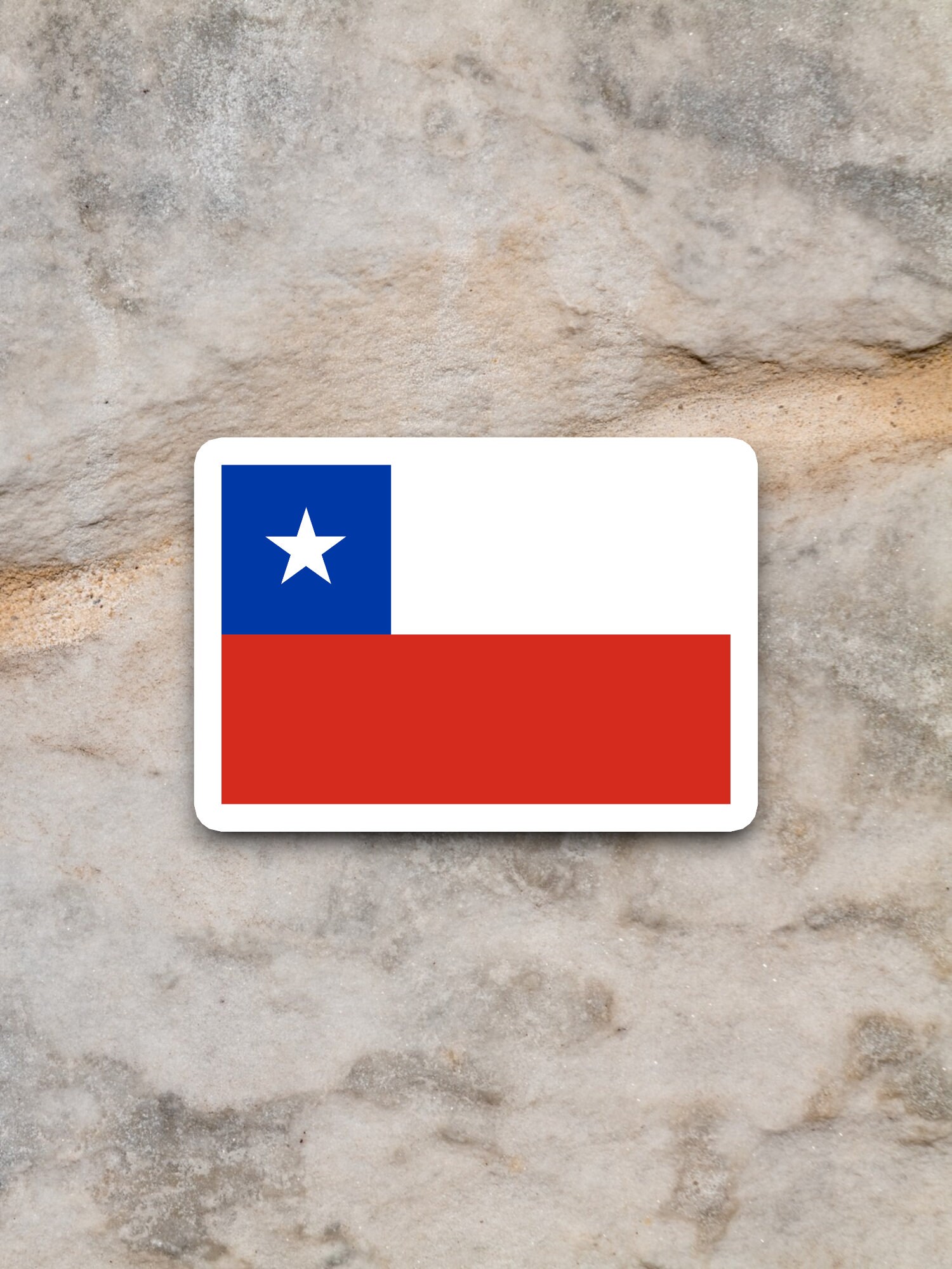 Chile Country Flag Sticker, International Country Sticker ...