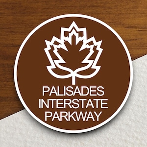Palisades interstate parkway sticker, Interstate Highway Sign Expressway Stickers, Highway Sign Road Trip Sticker