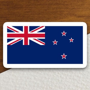 New zealand country flag sticker, international country sticker, international sticker, New zealand sticker
