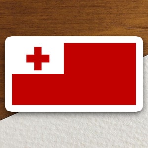 Tonga country flag sticker, international country sticker, international sticker, Tonga sticker