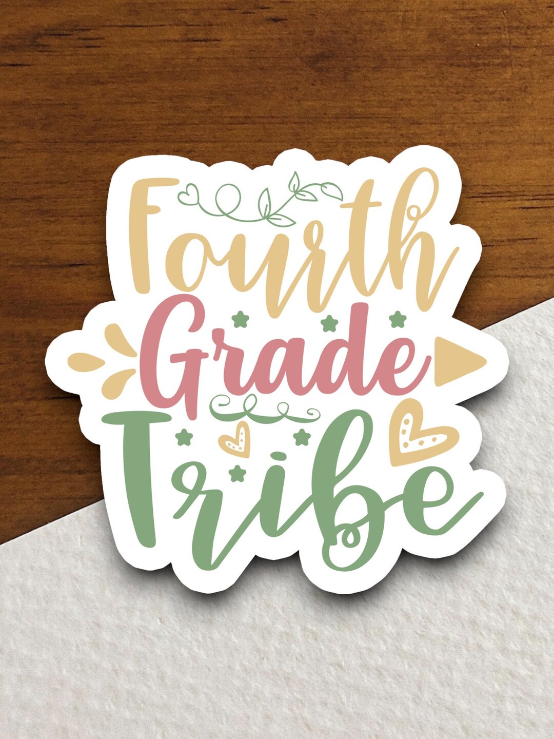 Fourth Grade Tribe Sticker, Teacher Sticker, Education Sticker, School ...