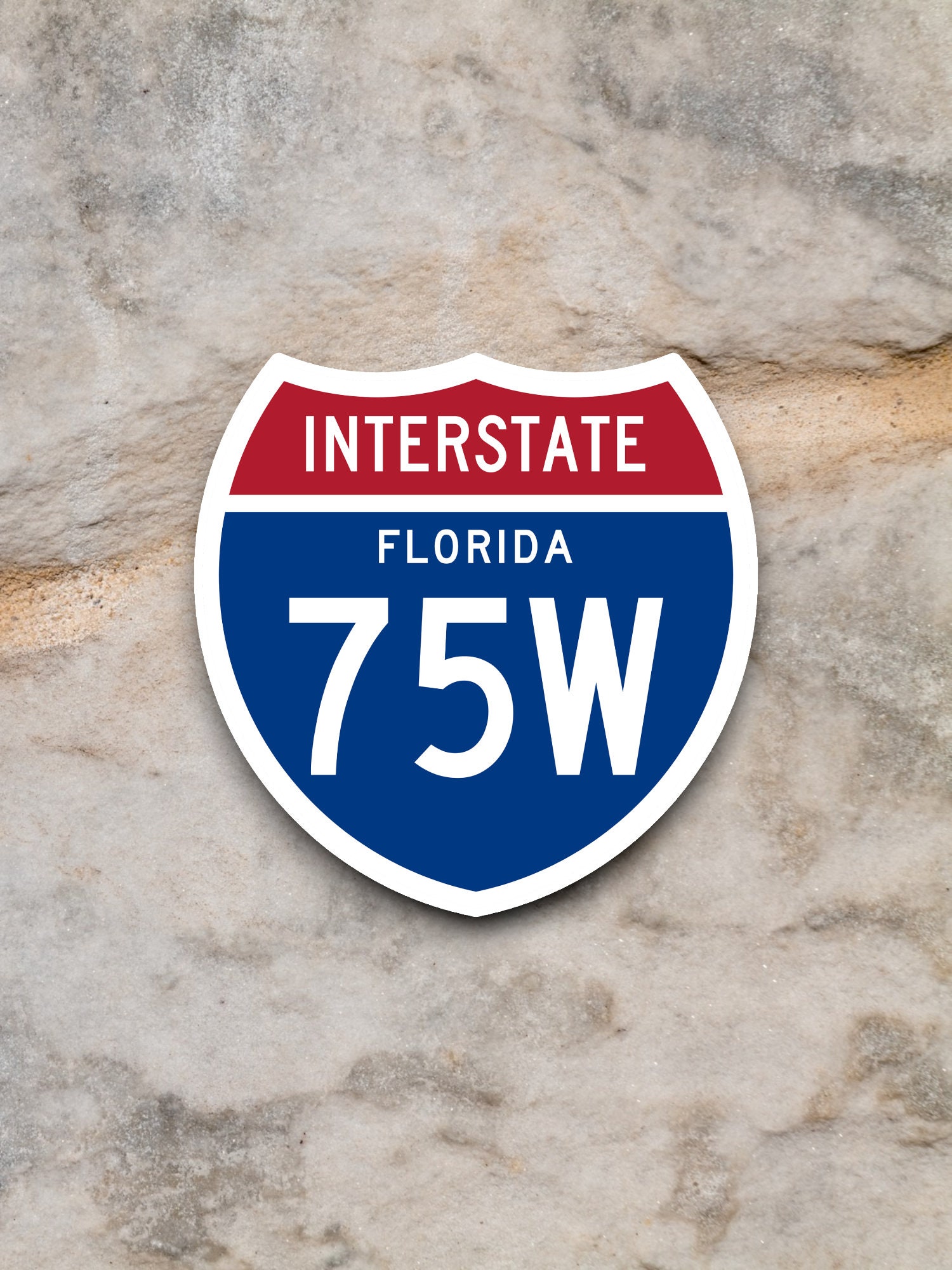 Interstate 8 Sticker Interstate Route I-75W Florida Sticker, Interstate Highway Sign ...