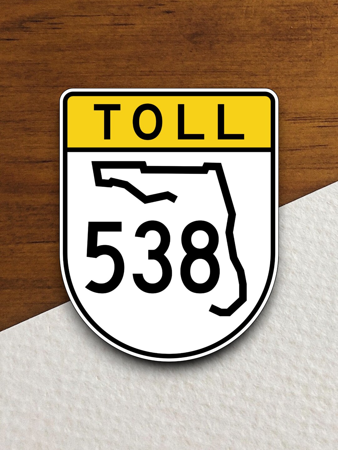 Toll Road 538 Florida Tollway Sticker, Texas Sticker, Travel Sticker