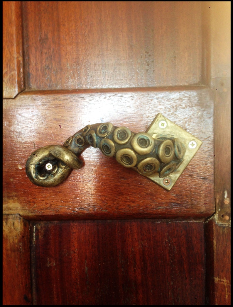 Steampunk vintage Octopus door handle image 2