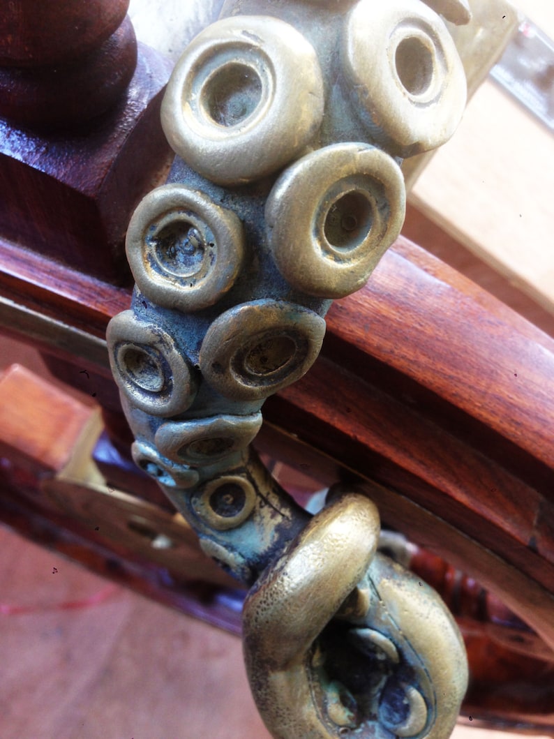 Steampunk vintage Octopus door handle image 5