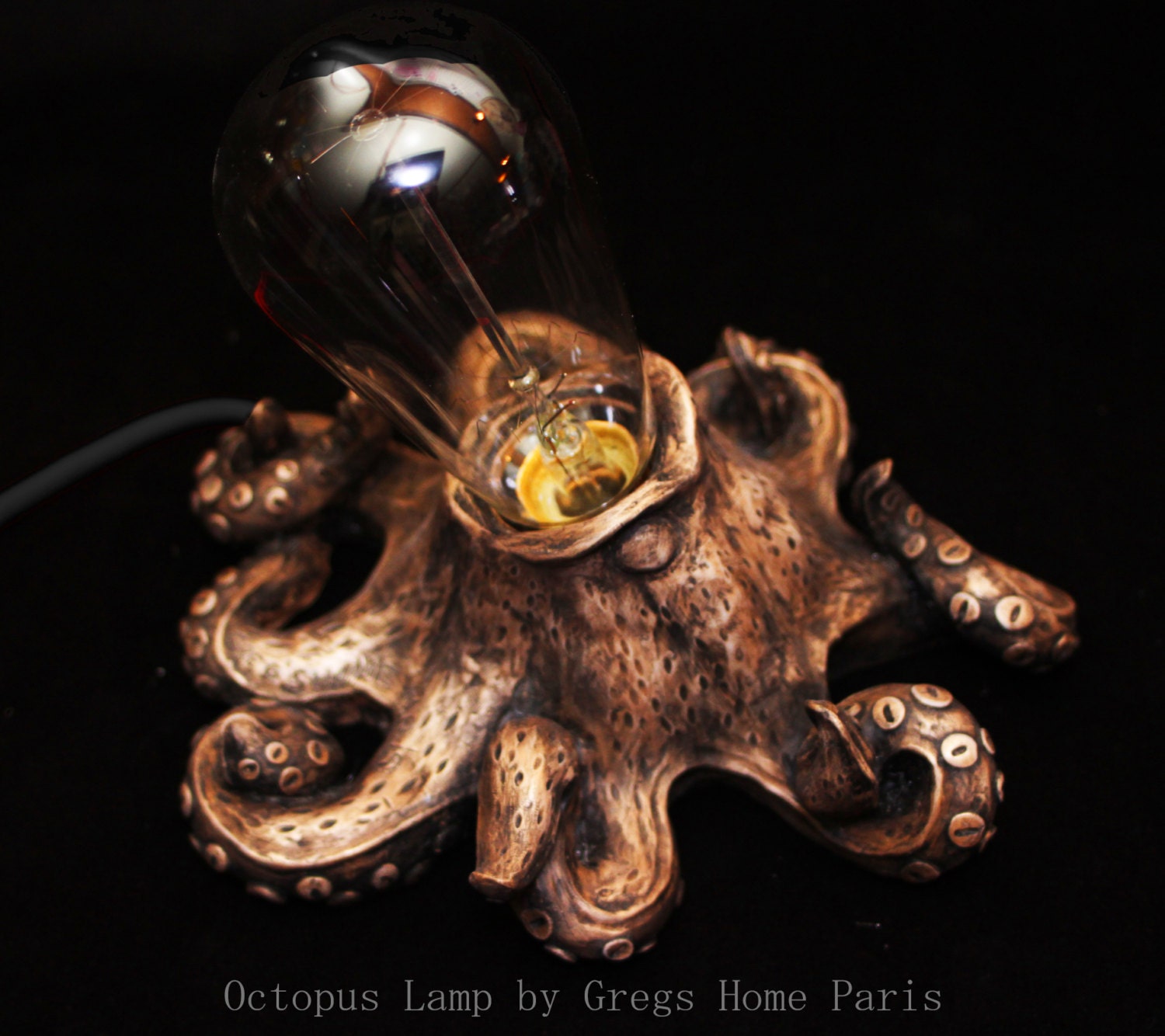 Lichaam De controle krijgen nogmaals Octopus Lamp Steampunk Vintage - Etsy