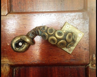 2x octopus door handle steampunk vintage