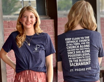 Pax Christi Catholic Shirt Padre Pio Peace Blessed Sacrament Shirt
