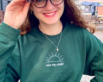 Rise My Child Luke 8:54 Unisex Catholic Christian Sweatshirt