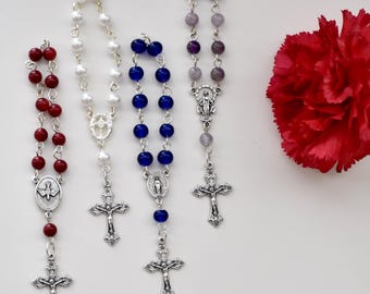 Custom Mini Rosary Regular/First Communion/Confirmation