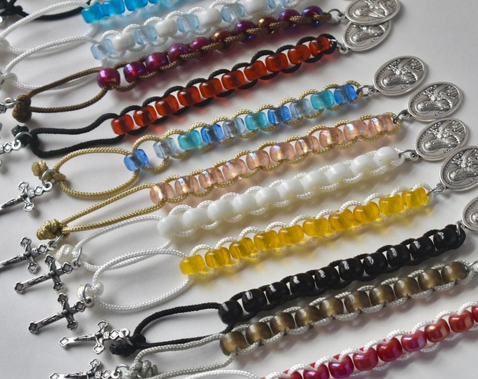 Custom Glass Sacrifice Beads/Mini Rosary