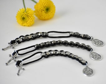 Custom Metal Sacrifice Beads/Mini Rosary St. Therese