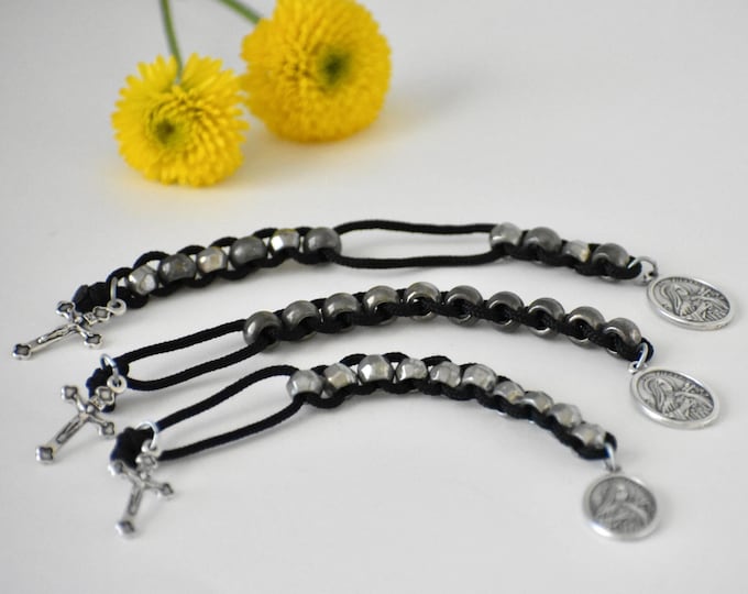 Custom Metal Sacrifice Beads/Mini Rosary St. Therese