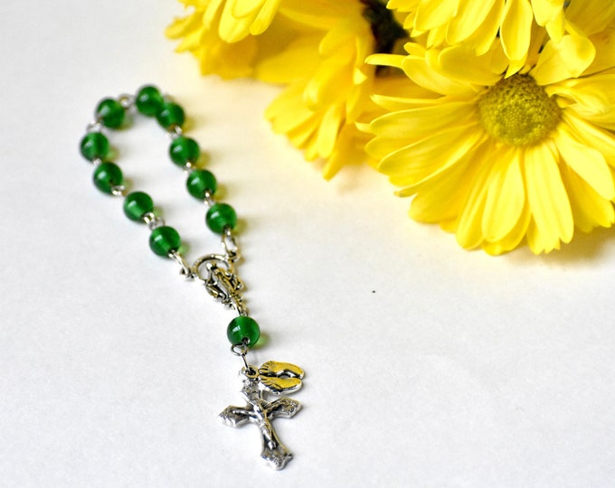 Custom Baby Feet Mini Rosary/Baptism Rosary/Infant Loss