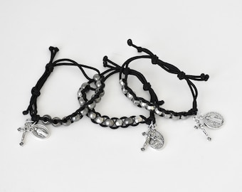 Catholic Metal Men's Rosary/Sacrifice Bead/Benedict Bracelet/Little Way Custom Bracelet
