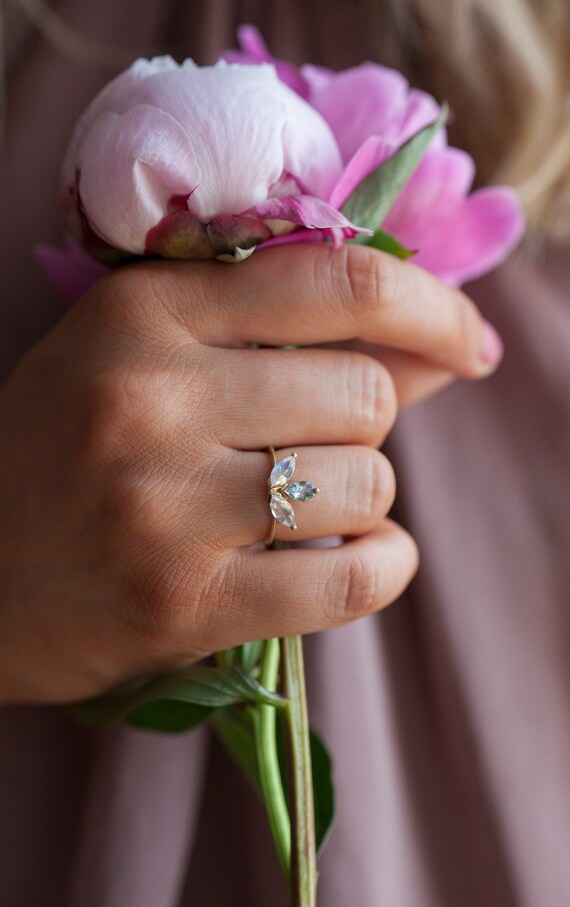 Tulip sale flower ring