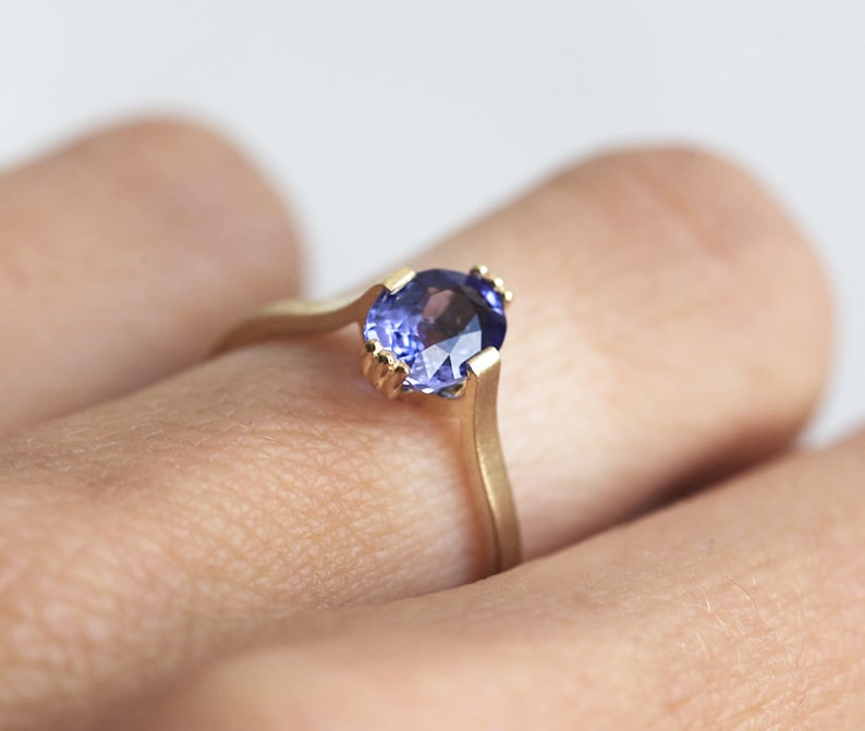 Tanzanite Ring December Birthstone Ring 14k Gold Engagement Etsy