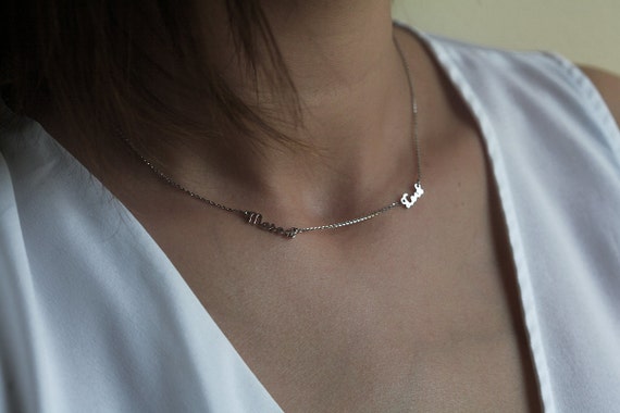 Etsy nameplate shop necklace