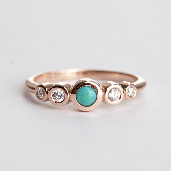 Turquoise diamond ring online