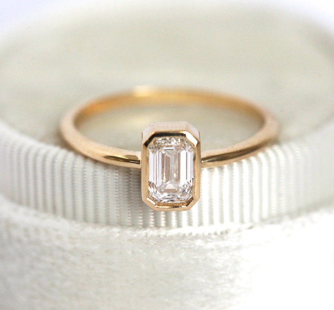 Emerald Cut Diamond Engagement Ring Emerald Cut Engagement